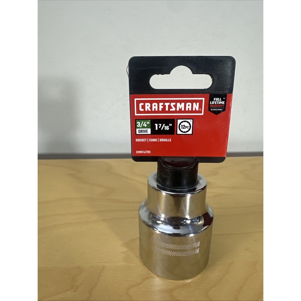 CRAFTSMAN Standard (SAE) 3/4-in Drive 12-point 1-7/16-in Socket CMMT47781